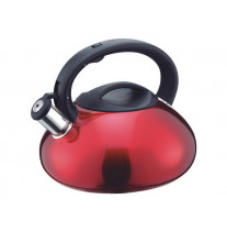 Чайник 3,0л MALLONY MAL-103-R цельнометаллический красный со свистком