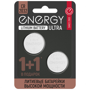 Элемент питания ENERGY Ultra CR2032/2B