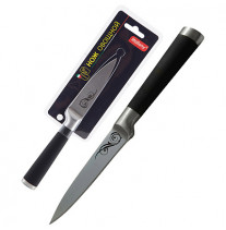 Нож нержавеющая сталь MALLONY с прорезиненной рукояткой MAL-07RS для овощей, 9 см