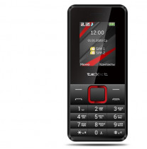 Мобильный телефон TEXET TM-207 чёрный-красный