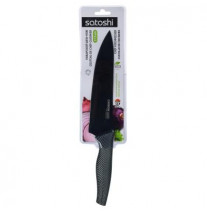 Нож нержавеющая сталь SATOSHI Карбон шеф 17,5см,с антиналипающим покрытием (803-074)