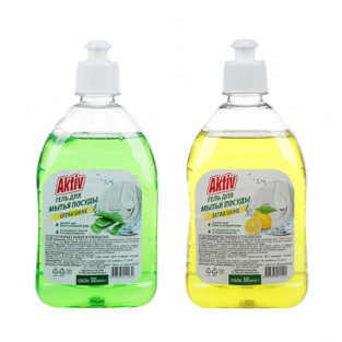 Средство для мытья посуды AKTIV алоэ-вера/лимон,арт.см-2370,см-2371,1526.-п,137, 500мл